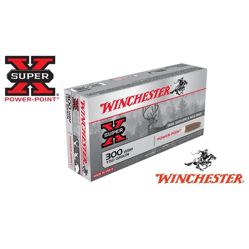 Winchester 300 WSM Super X, Power Point 150 Grain Box of 20 #X300WSM1