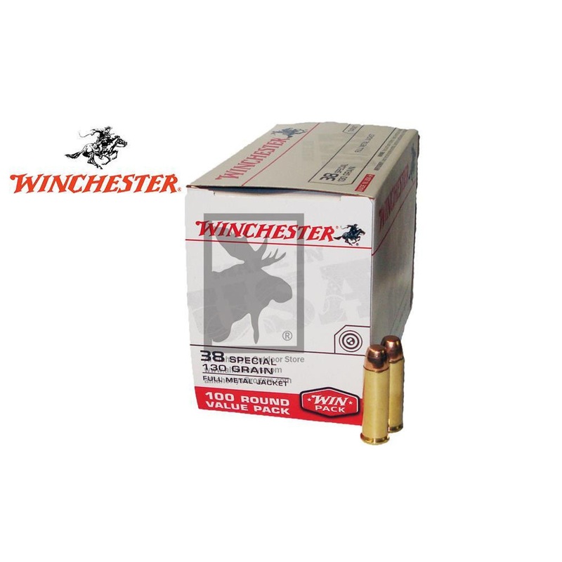 Winchester .38 Special Value Pack, FMJ 130 Grain, Box of 100 #USA38SPVP