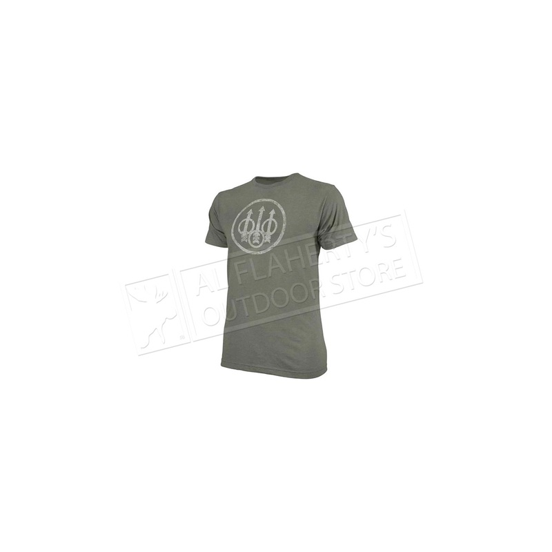 Beretta T-Shirt Distressed Trident, Army Green #TS721T1890078K