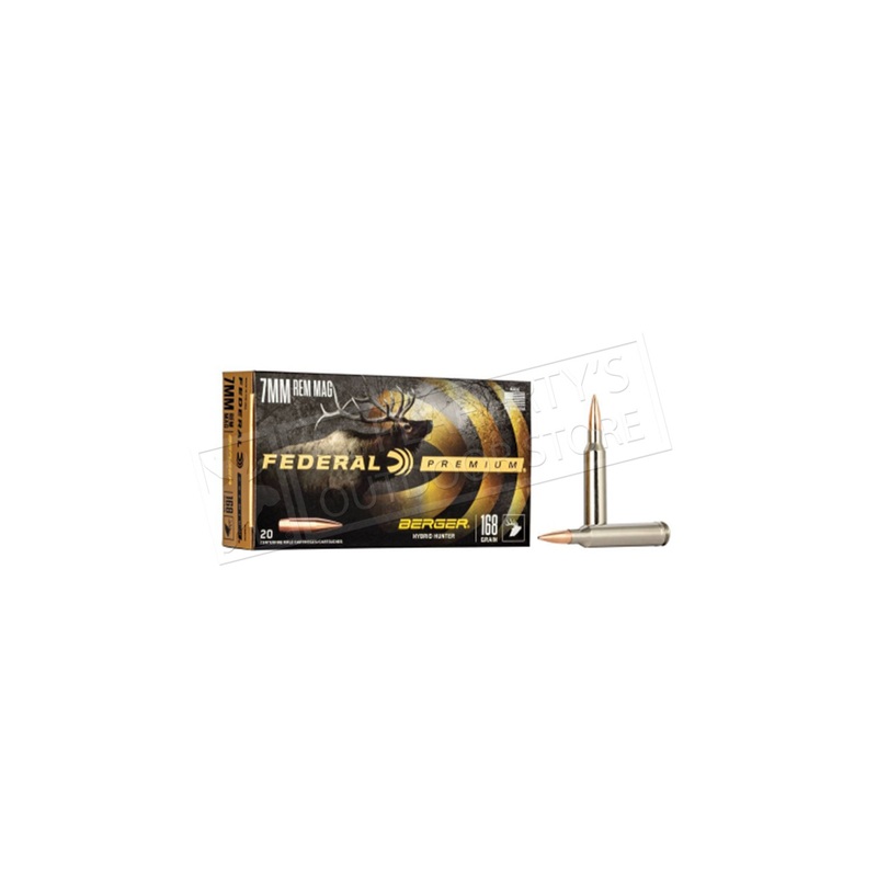 Federal Berger Hybrid Hunter 7mm Rem Mag 168 Grain #P7RBCH1