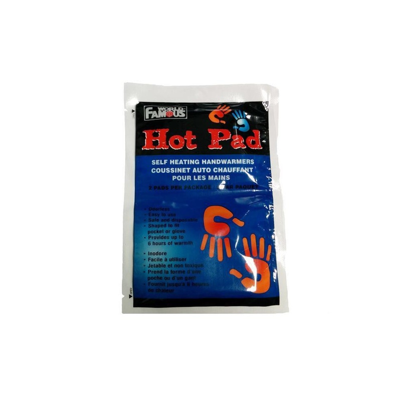 Hot Pad Self Heating Hand Warmers, 2-Piece Package #3302