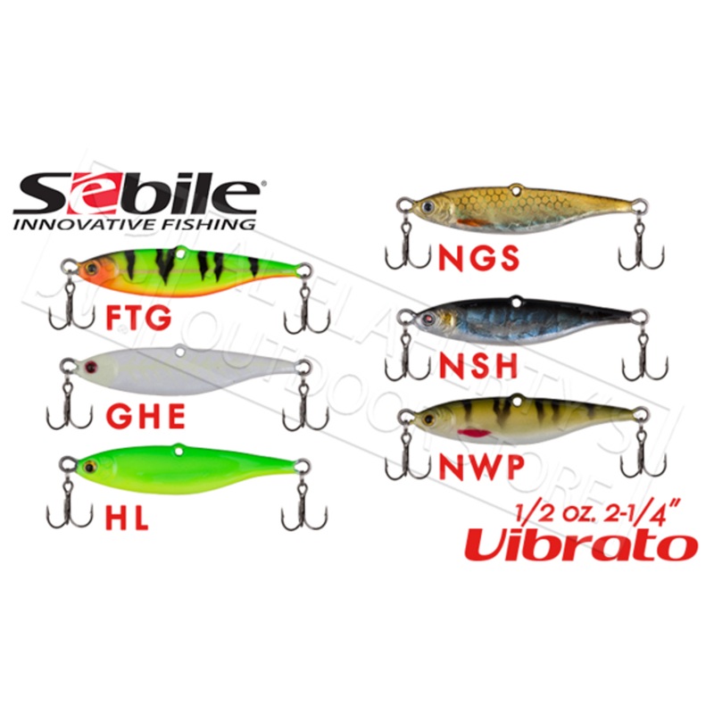 Sebile Vibrato Jigs, 1/2 oz. 2-1/4