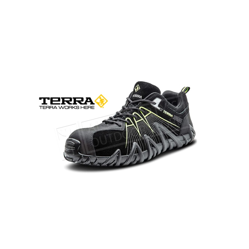 Terra Spider X Safety Work Shoe, Black & Grey #TR108008BLL