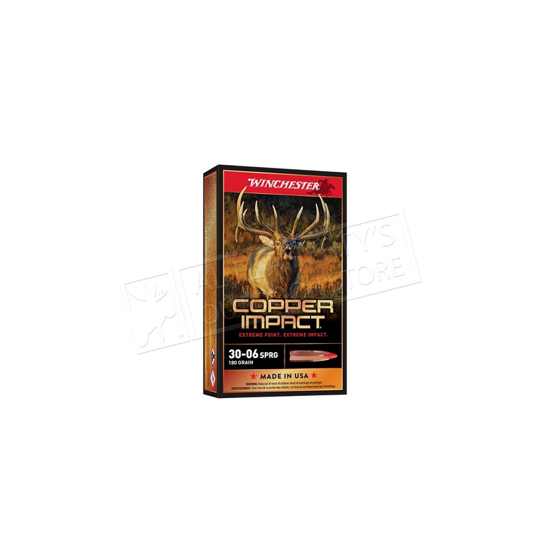 Winchester 30-06 SPRG Copper Impact, 150 Grain, Box of 20 #X3006CLF