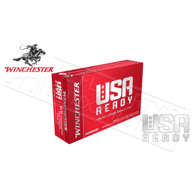 Winchester 6.5 Creedmoor USA Ready Select Grade – 125 Grain Open-Tip Target Box of 20 #RED65