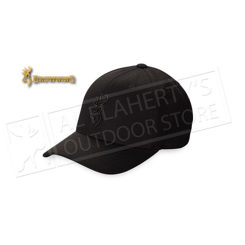 Browning Hat Coronado Pique Cap with Buckmark, Black #308007994
