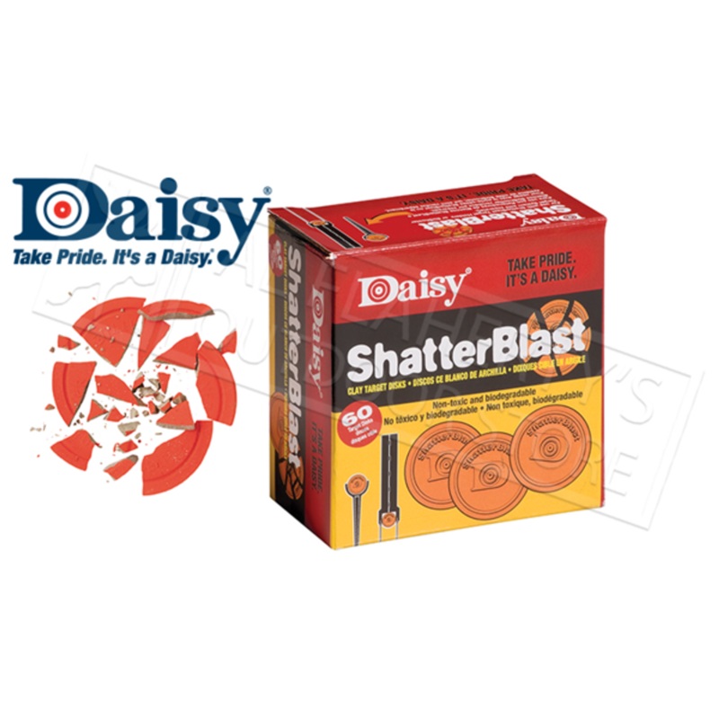 Daisy ShatterBlast Airgun Target Disks, 60 Pack #990873-406