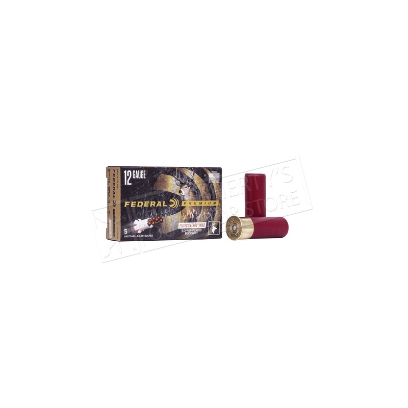 Federal Buckshot with Flitecontrol Wad, 12 Gauge 2-3/4