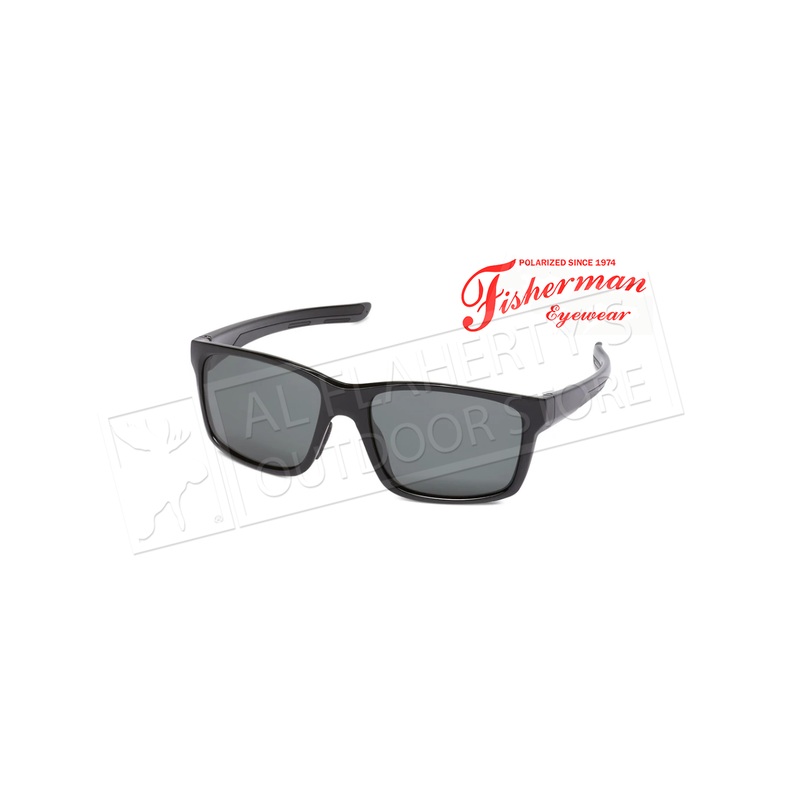 Fisherman Eyewear Pargo – Shiny Black with Dark Gray Rubber Trim/Gray #50713001