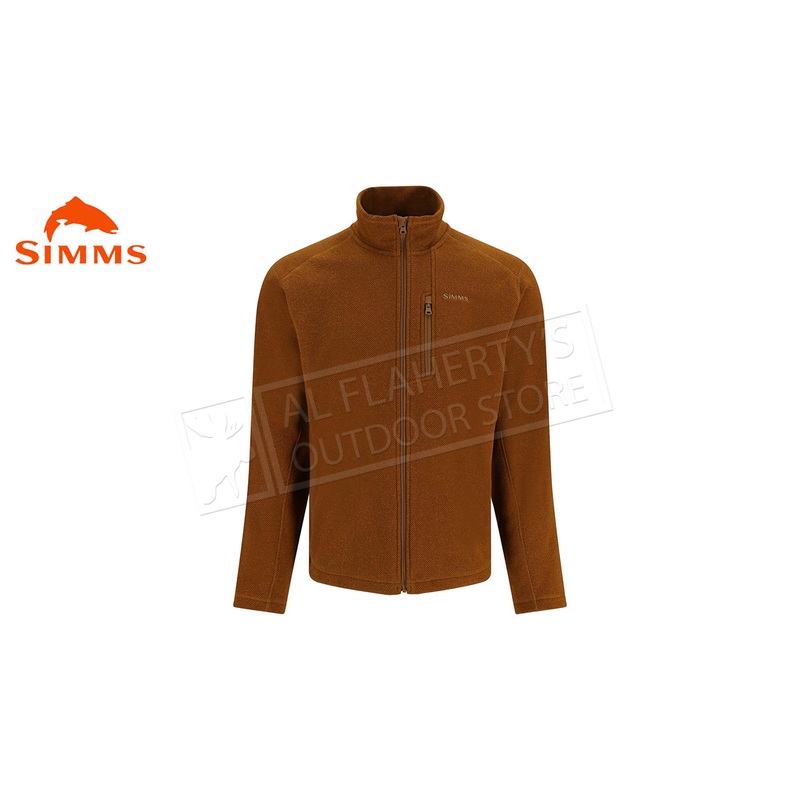 Simms Men’s Rivershed-Full Zip Sweater, Cobia Heather #13850-1268