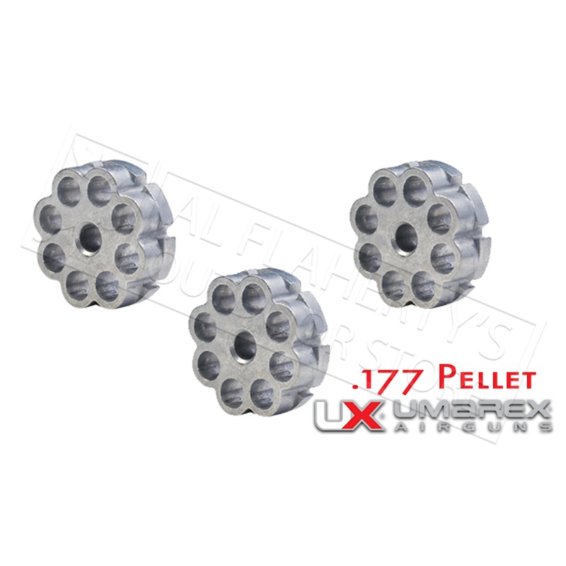 Umarex Magazine for Rotary Magazine Pistols, 8-Shot .177 Pellet Pack of 3 #2252500