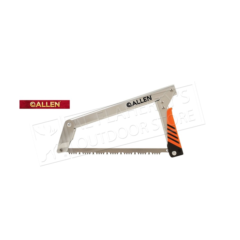 Allen Huntsman Folding Saw & Sheath, with Wood & Bone/Metal Blade, 11