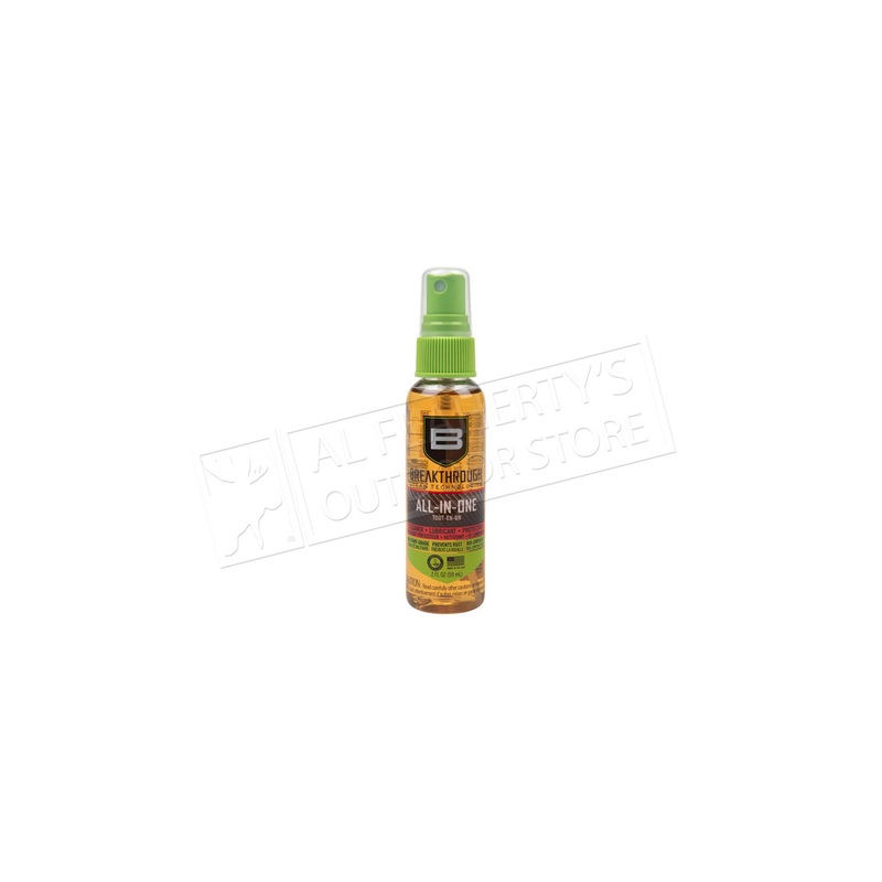 Breakthrough Bio-Synthetic All-In-One (CLP) Cleaner, Lubricant, & Protectant, 2oz Bottle #BB-AIO-2OZ