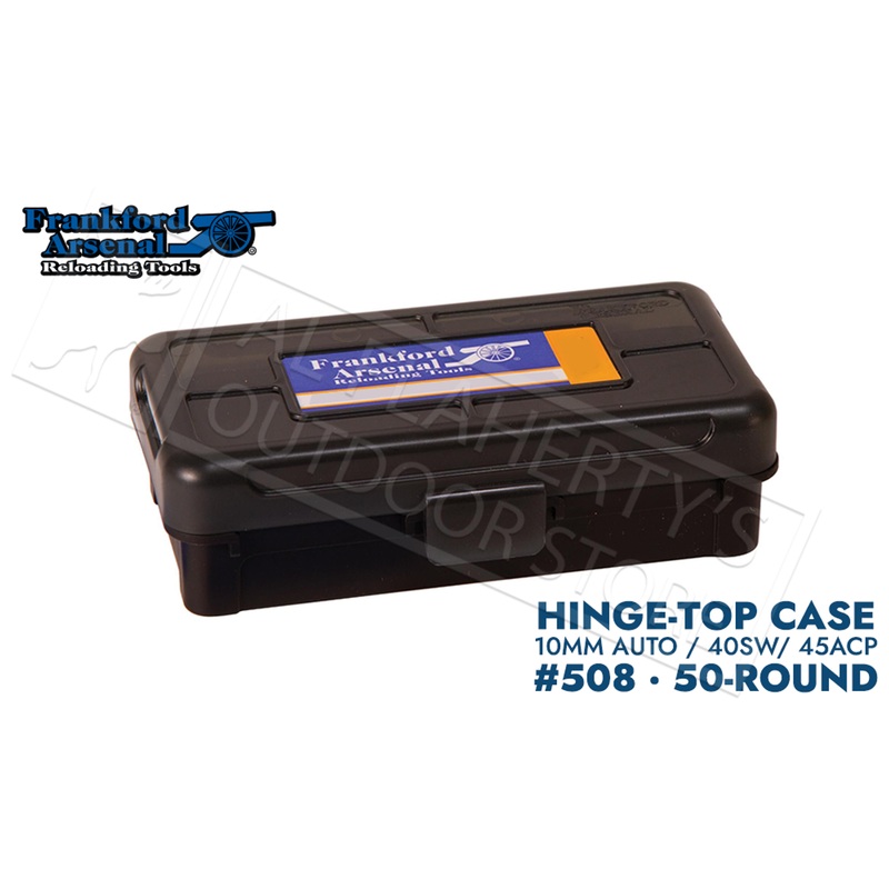 Frankford Arsenal Hinge-Top Ammo Box 508-50 Round Capacity 40SW/45ACP #1083792