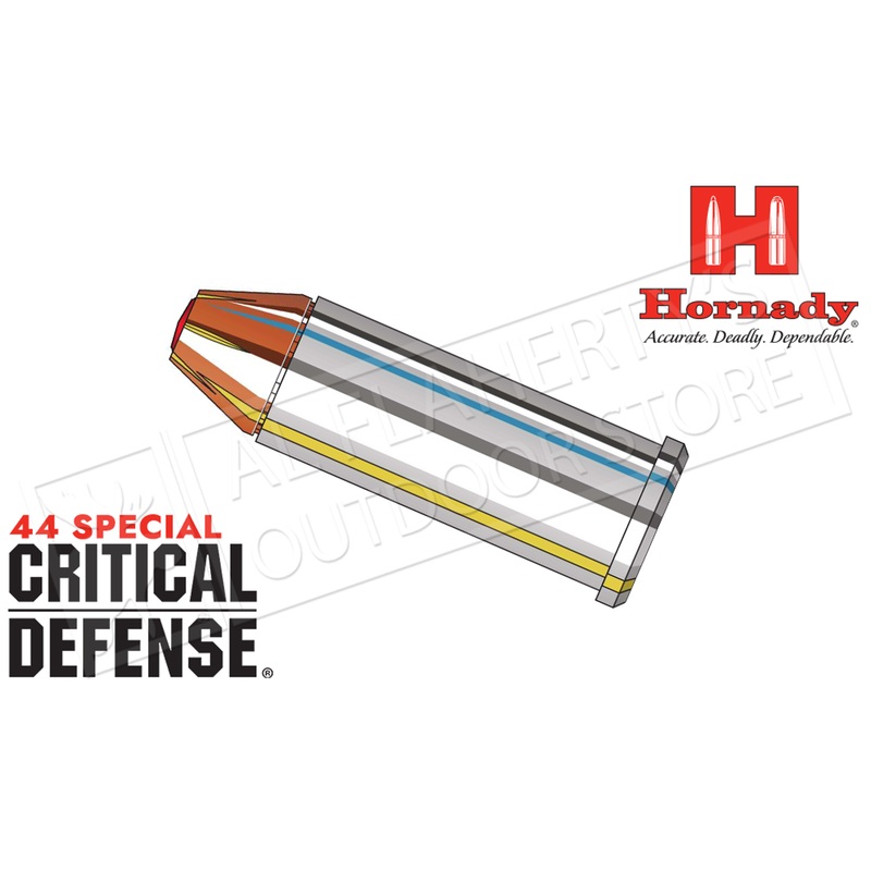 Hornady 44 Special Critical Defense 165  Grain FTX Box of 20 #90700